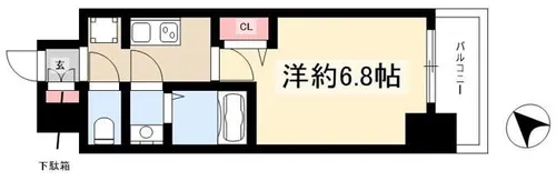 プレサンスNAGOYA覚王山【13階】の間取り