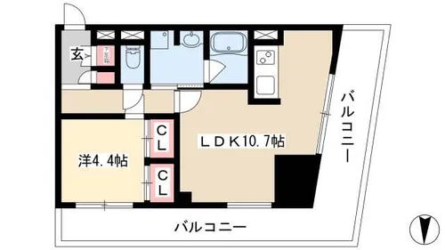 CORNES HOUSE NAGOYA【5階】の間取り