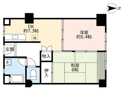 UR西院【0000606号室】の間取り