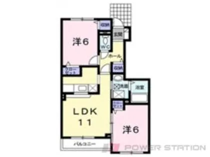 スカイピアみどり台G【1階】の間取り