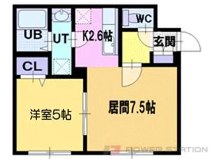 緑ヶ丘ロジュマン【1階】の間取り