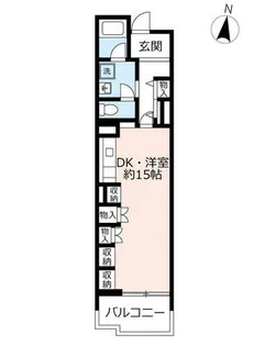 UR高の原駅西【0240105号室】の間取り
