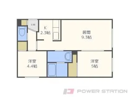 ヴァルム発寒【1階】の間取り