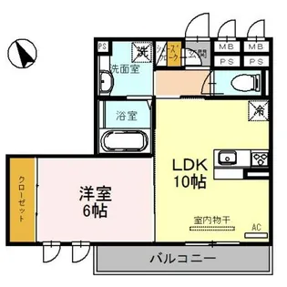プリムローズ・佳音【2階】の間取り