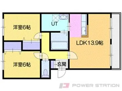 ヴィクトリアⅧ【3階】の間取り