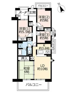 URルミナス箕面の森五番街【0150201号室】の間取り