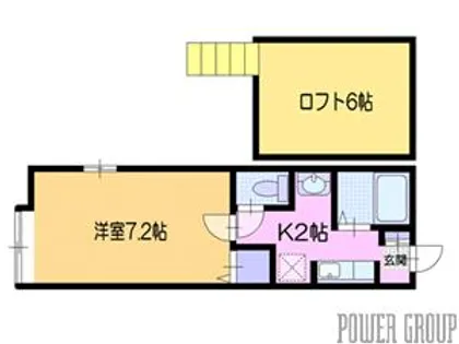 コーポゆらり【1階】の間取り