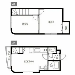 パルコート澄川【3階】の間取り