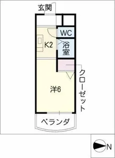 メゾンシルク【2階】の間取り