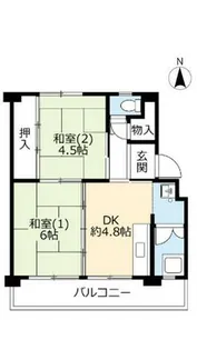 UR白鷺【A110406号室】の間取り