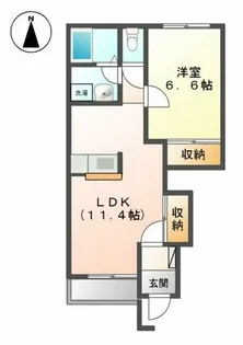 メルベーユ ライフ【1階】の間取り
