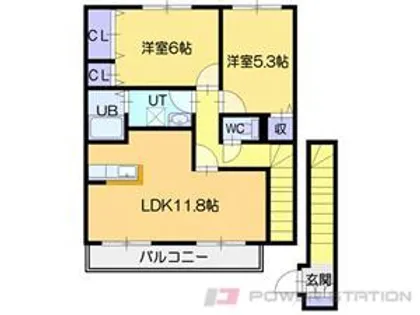 ヒルトップガーデン【2階】の間取り