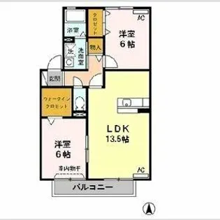 ブルームコート【2階】の間取り