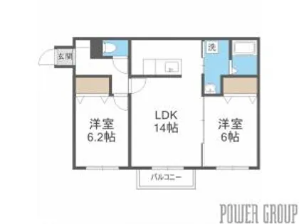 Rion HACHIKEN【2階】の間取り