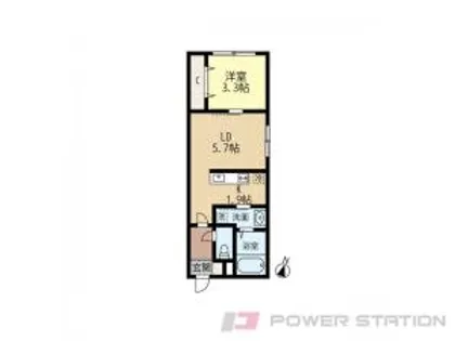 Le train bleu(ル トラン ブルー)【3階】の間取り