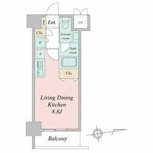 glanz【9階】の間取り