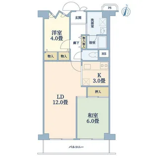 四条大宮グランドコーポ【2階】の間取り