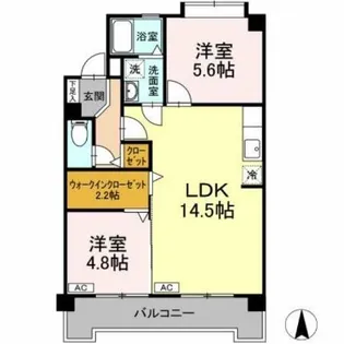ラフォーレ井ノ口【1階】の間取り