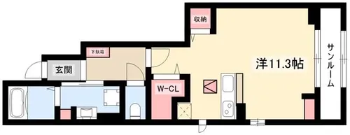 メイハウス【102号室】の間取り