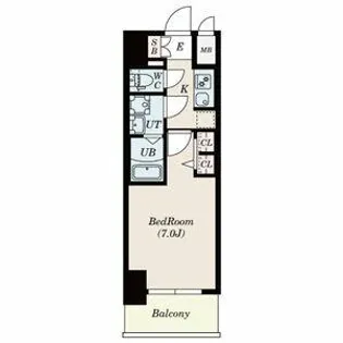S-RESIDENCE金山三丁目【604号室】の間取り