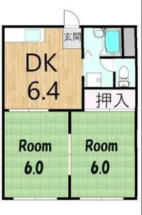 シャトル参番館【2階】の間取り
