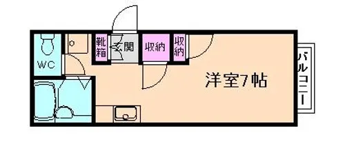大阪府大阪市淀川区塚本3丁目【アパート】の間取り
