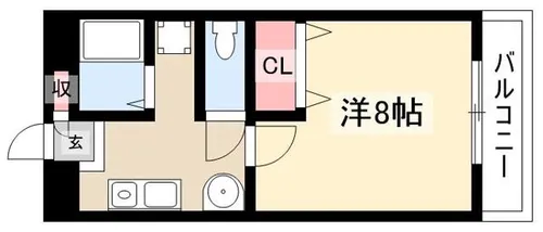 弘和ハイツ【3階】の間取り
