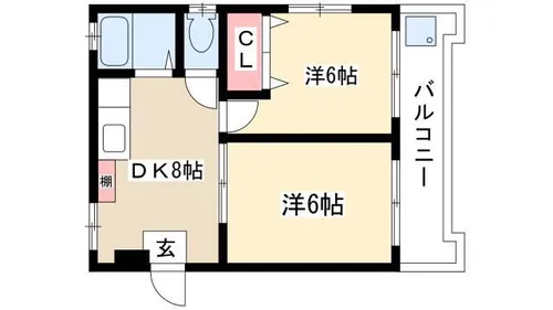 安藤ハイツ【201号室】の間取り