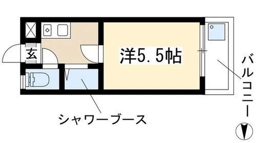 三秀元宮ハイツ【308号室】の間取り