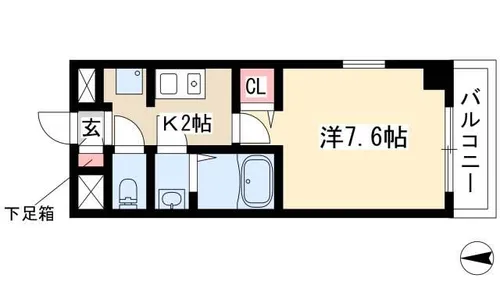 DREAM松原【6階】の間取り