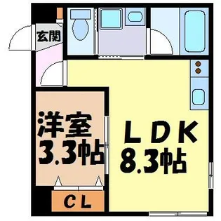 Avance名駅通【1階】の間取り