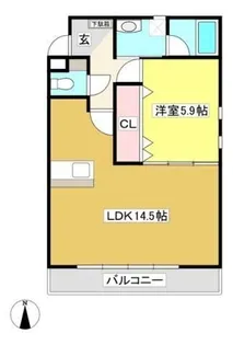 ガーデンコートサンベリー【301号室】の間取り
