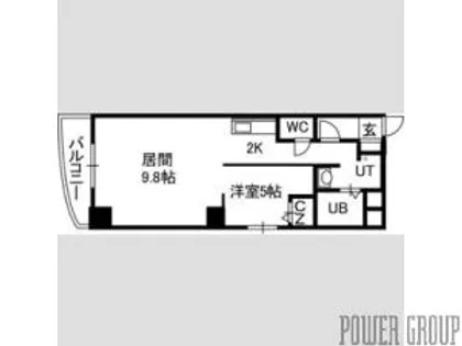 プルミエール札幌【11階】の間取り