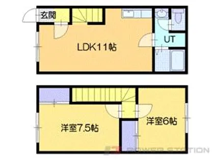 アイホーム三番館A棟【1階】の間取り