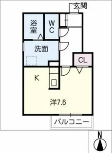 ベルセ常滑【1階】の間取り