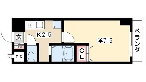 リアライズ黄金【4階】の間取り