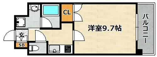 1Kの間取り画像