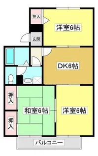 パークアベニュー小塚【1階】の間取り