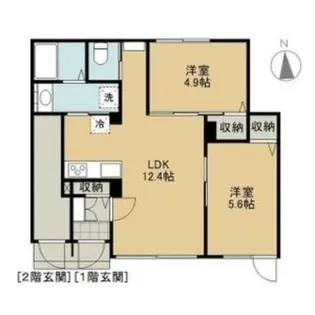 トポリーノ【1階】の間取り