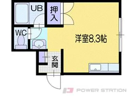 入船コーポパル【1階】の間取り