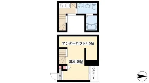 ヴィラ新福寺【1階】の間取り