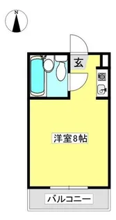 サラダ館【203号室】の間取り