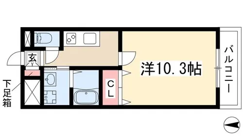 シェドゥーヴル八事【4階】の間取り