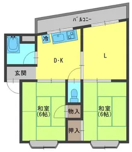 アドバンス香里【5階】の間取り