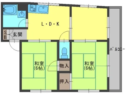 アドバンス香里【4階】の間取り