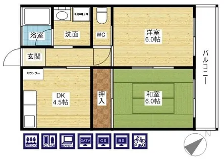 上田マンション【2階】の間取り