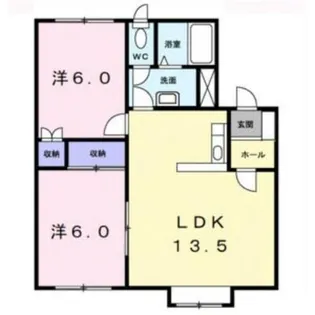 クレストール石山【2階】の間取り
