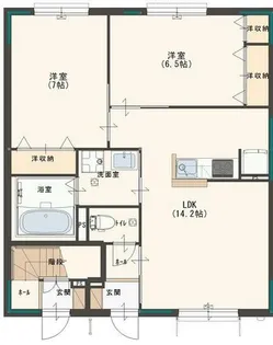 マノワール堂本Ⅱ【106号室】の間取り