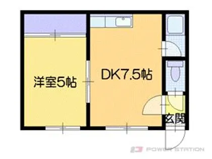 ロピア島松Ⅱ【2階】の間取り