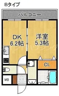シーガルマンション【4階】の間取り